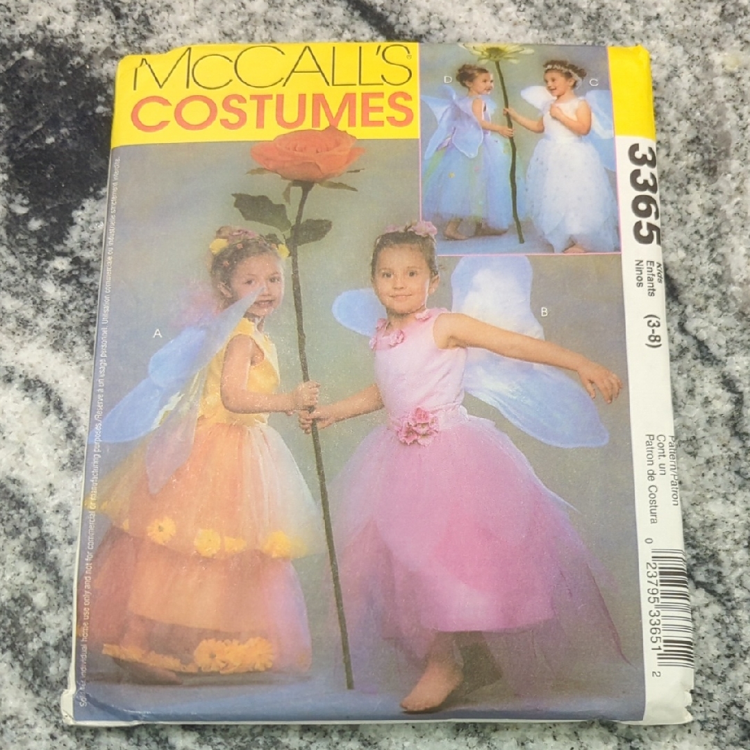 Mccalls Costumes 3365 Kids Fairy Princess